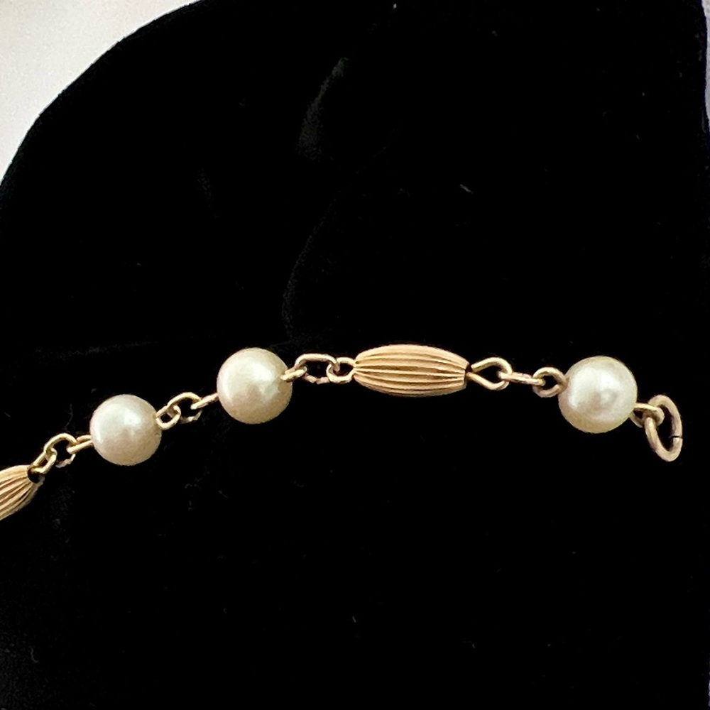 Vintage / Pearl and Gold Plated Beads - Picture 5 of 6